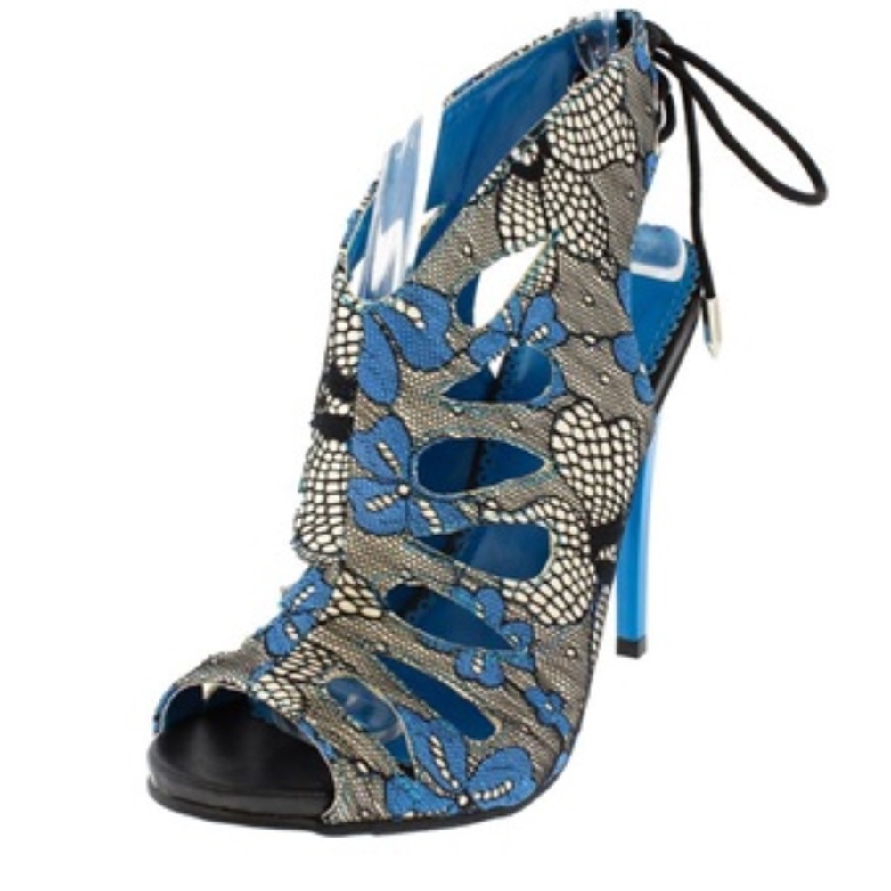 Blue Size 7.5 High Heels - Picture 2 of 6